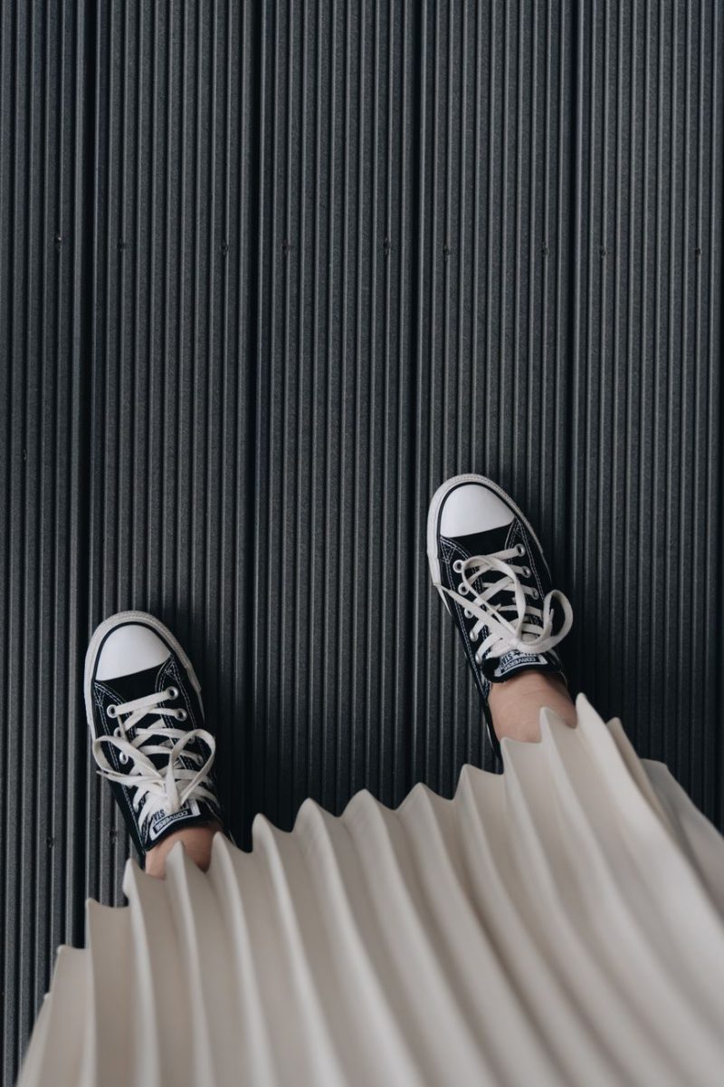 Pleated Midi Skirt