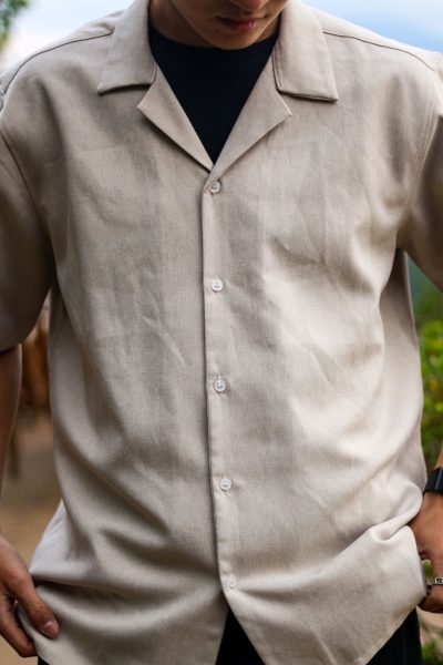 Linen Camp Collar Shirt